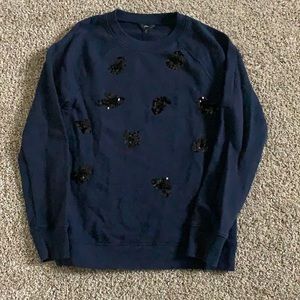 JCrew Leopard Sequin Sweatshirt